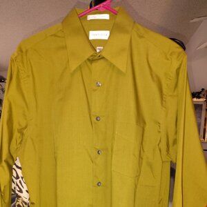 Van Heusen Brand | Green Color| Men's Dress Shirt | Size 16